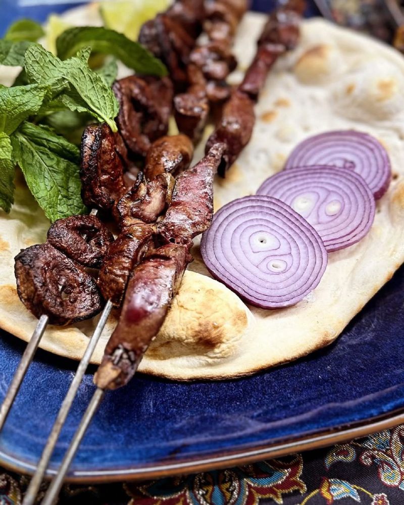 kebab Served at Shiraz Persian Restaurant in Bolton